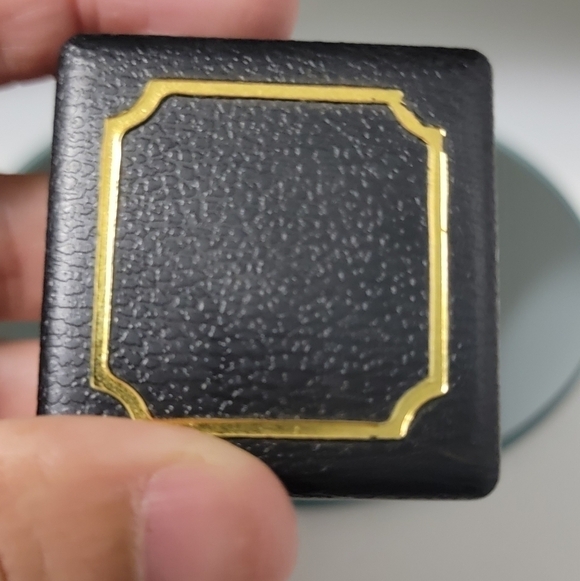 14K gold plated dangle earrings w/ pear shaped CZ VINTAGE - Picture 5 of 8